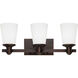 Cimmaron 3 Light 20 inch Rubbed Bronze Vanity Light Wall Light